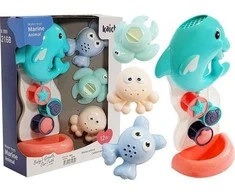 Lean Toys Vonios žaislai jūros gyvūnai