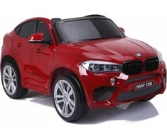Lean Cars Elektrinis visureigis BMW X6M, raudonas, Raudona