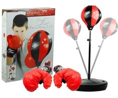 Lean Toys LeanToys didelis bokso rinkinys + pirštinių kriaušių stovas