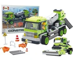 Lean Toys Statybinių mašinų konstruktorius, 369 detalės