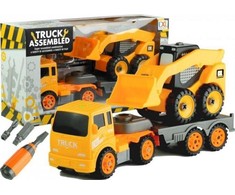 Lean Toys Dvi statybinės mašinos + įrankiai