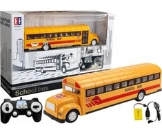 Nuotoliniu būdu valdomas autobusas Lean Toys, geltonas