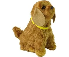 Lean Cars Interaktyvus žaislinis šuo Cocker Spaniel, 19x17x13 cm, rudas