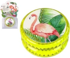 Lean Toys Yoyo su flamingais, geltona