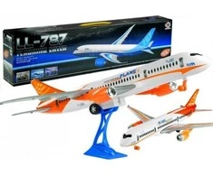 Lean Toys Didelis lėktuvas su stoveliu, 65 cm