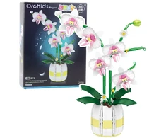 Lean Toys Konstruktorius Orchidėja Vazonėlyje 616 detalių