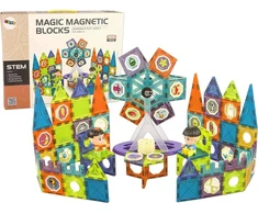 3D magnetinis konstruktorius Lean Toys Ferris Wheel, 155 d.
