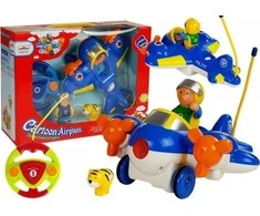 Lean Toys Nuotoliniu būdu valdomas lėktuvas mėlynas