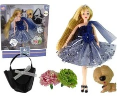 Lean Toys Lėlė su šuniuku LeanToys, 30 cm