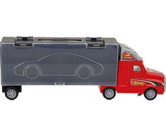 Lean Toys Automobilių sunkvežimis su 6 mašinėlėmis