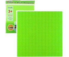 Lean Toys Konstruktoriaus plokštė 25.5x25.5 cm šviesiai žalia