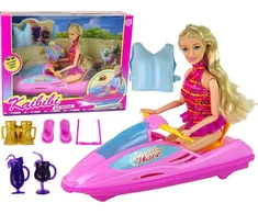 Lean Toys Lėlės rinkinys Motorinė valtis