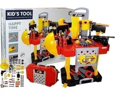 Žaislinis lagaminas-dirbtuvės Lean Toys, 85 detalės