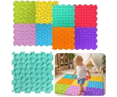 Dėlionė Lean Toys Sensorinis takas 24,5 cm 10 vnt.