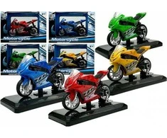 Lean Toys Žaislinis sportinis motociklas su garsais