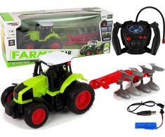 Nuotoliniu būdu valdomas traktorius Lean Toys 1:16