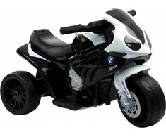 Lean Cars Trijų ratų elektrinis motociklas vaikams L-Toys BMW S1000RR, juodas