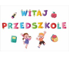 LearnHow Mokyklos dekoracijos – Sveiki, darželis (didelis užrašas)