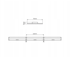 LED juosta 24Vdc, 14W/m, COB 528LED/m, 1350lm, šiltai balta 2700K, IP20, 180°, LED LINE
