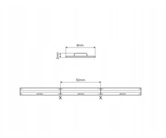 LED juosta 24Vdc, 11W/m, COB 480LED/m, 1100lm, neutraliai balta 4000K, IP20, 180°, LED LINE