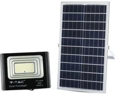 V-tac 35W LED prožektorius su saulės baterija. 4000K (dienos šviesa), juodas,