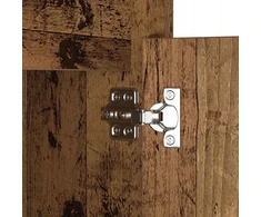 LED naktinis staliukas su spintelėmis 2 pcs Sena mediena