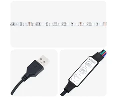LED naktinis staliukas su spintelėmis 2 pcs Sena mediena