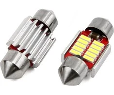 Amio LED lemputes 2 vnt. Canbus 10 smd 12/24V, 31*12
