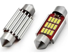 Amio LED lemputės Standard BA9s 3xSMD 7020 12V 2vnt.