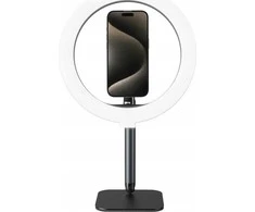 Telesin žiedinė lempa LED Ring 10'' / 26 cm / Vlog 12 W ant trikojo 1/4'' selfie foto / P3-fs-02