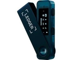 Ledger Nano S Plus safyro mėlynos spalvos kriptovaliutų aparatinė piniginė