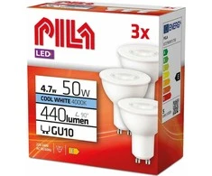 Ledvance 3x Pila LED lemputė 4.7W (50W) GU10 MR16 reflektorius 36D 440lm 230V 4000K neutralus Signify 929003038351