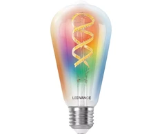 LEDVANCE SMART+ MATTER filamentinė daugiaspalvė klasikinė E40 4,8 W - E27 išmanioji lemputė
