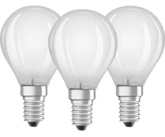 LED lempa Osram P40, 4W, E14, 2700K, 470lm, 3 vnt.