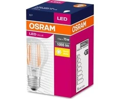 Ledvance OSRAM LED kaitinimo siūlas VALUE ClassA 230V 8W 827 E27 noDIM A++ Sklo čiré 1055lm 2700K 10000h (krabička 1ks)