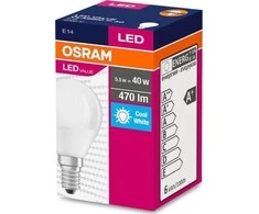 LED lemputė OSRAM, P40, E14, 5 W, 470 lm, 4000 K