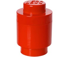 LEGO Storage Brick 1 Round raudona