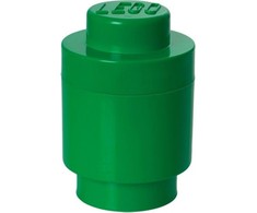 LEGO Storage Brick 1 Round žalia
