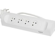 Legrand Kampinis ilgintuvas 4x2p+su 1m baltas