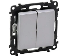 Legrand 752305 VALENA LIFE žvakidės jungiklis aliuminis 752305