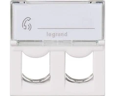 Legrand Adapteriai dvigubos KEYSTONE baltos jungtys (078610)