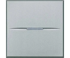 Legrand AXOLUTE - Vienpolis jungiklis NO 10A (sraigtiniai gnybtai) 2 AXIAL aliuminio moduliai HC4005M2N
