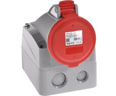 Legrand Fiksuotas lizdas 16A 5P 400V raudonas IP44 P17 TEMPRA PRO (555159)