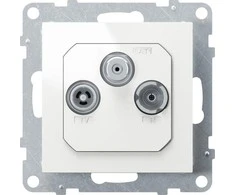 Legrand SUNO TV- R- SAT antenos lizdas FM + DAB 1,5dB, baltas 721167
