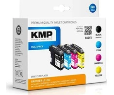Legrand KMP KMP B62VX rašalo kasetės, 4 vnt. Pakeitimai: juoda, žydra, rausvai raudona, geltona