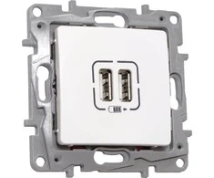 MAITINIMO LIZDAS LE-764594 Niloe 2 PORTAI USB 2.4A/5V LEGRAND