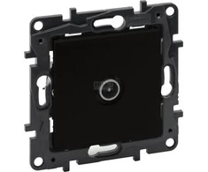 Legrand Kištukinis lizdas Legrand Niloe Step 863574 TV final juodas sockets