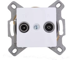 Legrand Cariva RTV antenA lizdai praeiti balta - 773634