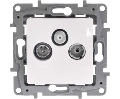 Legrand 764565 NILOE RTV-SAT antenos lizdas, 10 dB, baltas 764565