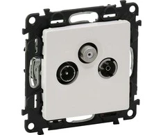 Legrand RTV-SAT antenos lizdas (galutinis) 1,5dB baltos (753152)